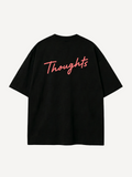 Thoughts II — Oversized Tee in Black