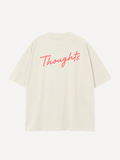 Thoughts II — Oversized Tee in Bone White